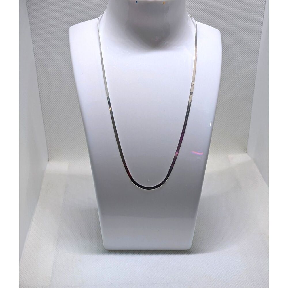 New 16 inch 925 Silver Herringbone Chain with the 925 Italy Stamped (Unisex)